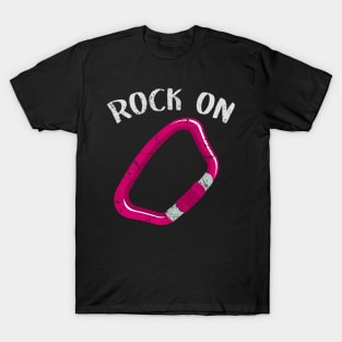 Rock on pink distressed T-Shirt